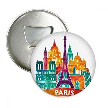Imagem de Castelo Paris França Torre Eiffel Abridor de Garrafas Imã Emblema Multifuncional