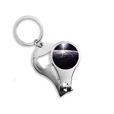 Imagem de Anel de pinça de unha aérea estrela misteriosa do espaço universo, chaveiro abridor de garrafas, cortador