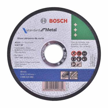 Imagem de Disco de Corte 4.1/2' A60TBF Metal Inox Bosch Disco de Corte 4.1/2'' A60TBF Metal Inox Bosch