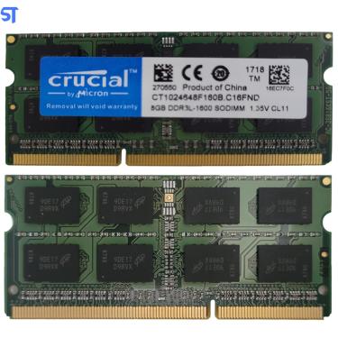 Imagem de Memória Ram Notebook 8GB DDR3L 1600Mhz - Crucial