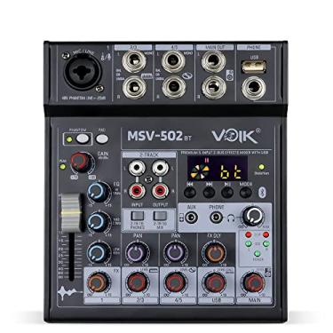 Imagem de Mesa de Som Bluetooth 5 Canais com Efeito Voik MSV-502BT