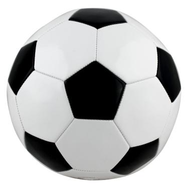 Imagem de Bola De Futebol Semi Profissional Preto E Branco BBR Toys