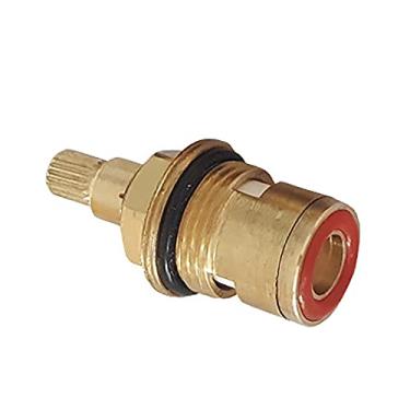 Imagem de Cartuchos de torneira, torneira de disco de latão de substituição para torneira quente e fria cartucho de torneira de cerâmica de substituição com parafusos M4 para torneira de cozinha de banheiro