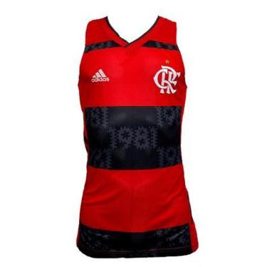 Imagem de Regata Flamengo Basquete Home Adidas 21/22 HC6842-Masculino