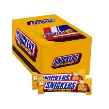 Imagem de Caixa De Chocolate Snickers Pé De Moleque Com 20 Un De 42G - Mars
