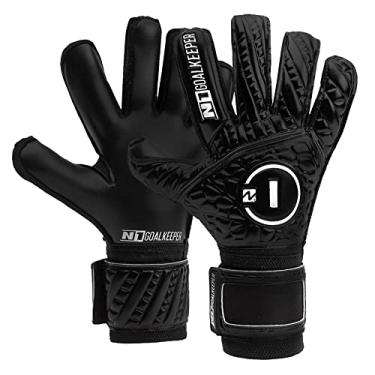 Imagem de N1 Goalkeeper gloves Cronos SSG Pro Luvas de Goleiro para Adultos para Futebol Profissional de Látex Alemão. Corte Híbrido e Laço Padrão. Antiderrapantes e Respiráveis. Fecho Elástico. Preto. 11