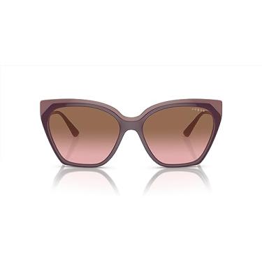 Imagem de Óculos de Sol Vogue Eyewear 0VO5521S 310014 Tam 57 / Roxo - Lentes Rosa Gradiente