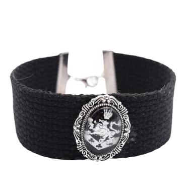 Imagem de PRINCESS CUTENESS STORE Pulseira de pulso vitoriana Edward Cullen Vampire Crest, Medium, Poliéster, Sem Pedra Preciosa