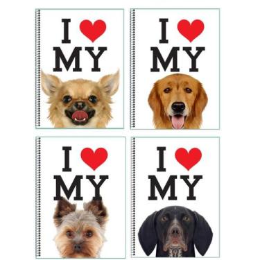 Imagem de Caderno 96fls Espiral Capa Dura Universitário Escolar 4 unid - Maxima