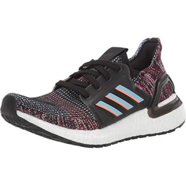 Imagem de adidas Tênis de corrida unissex infantil Ultraboost 19, Preto/azul brilhante/coral de alta resolução, 10.5