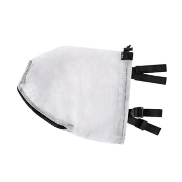 Imagem de IEUDNS Focinheira de nylon para animais de estimação com zíper, capa protetora macia e resistente, ajustável para treinamento, atividades ao ar livre,