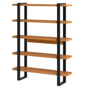 Imagem de Estante 5 Prateleiras Prime 175X135Cm D3 Freijó Preto