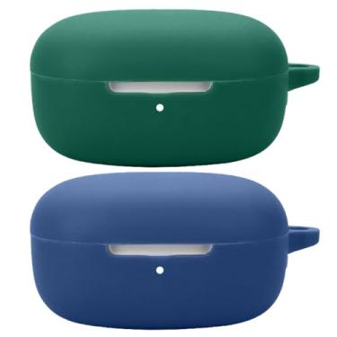 Imagem de Acddeny Capa de fone de ouvido compatível com redmi Buds 6 Play, [suporta carregamento sem fio] [capa protetora à prova de choque] capa de silicone para fone de ouvido (azul-verde)