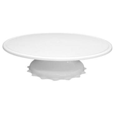 Imagem de Suporte Bailarina Giratório Rendido para Bolo e Sobremesa 32x12 cm – Suporta até 12 kg