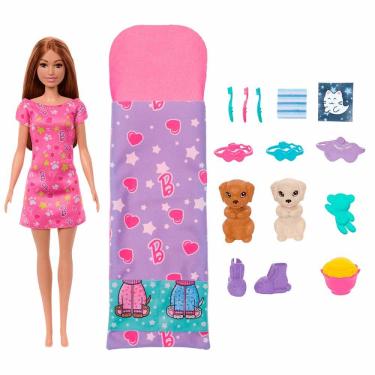 Imagem de Boneca - Barbie Family - Festa do Pijama com Cachorrinhos - Mattel