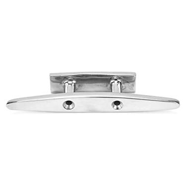 Imagem de Acouto Grampo Plano Baixo de 5 Polegadas para Barco, Aço Inoxidável 316, Barco Marinho, Corda, Acessório para Iate, Base Aberta, Grampo de Doca Com Fixadores - Esportes e Atividades Ao Ar