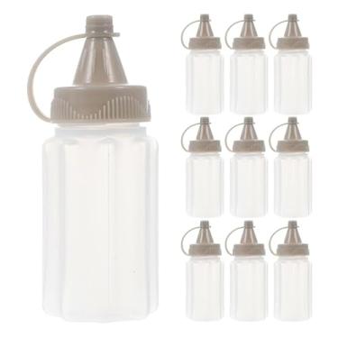 Imagem de Cabilock 12 minigarrafas de espremer molho, lancheira, condimentos, dispensadores de plástico reutilizáveis para ketchup, molho picante, mostarda, molho para salada, fácil de