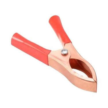 Imagem de Clipe De Bateria De Carro Tipo Crocodilo Vermelho E Preto 30A, 10 Peça