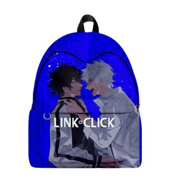 Imagem de Mochila Links Clicks Anime School Bag Cartoon Student 34x17x40cm