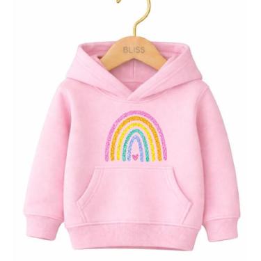 Imagem de Moletom Canguru Infantil Estampa Arco Iris 1016 Confortável Casual Dia