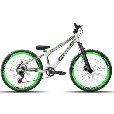 Imagem de Bicicleta aro 26 KOG Freeride, Branco, Verde 5