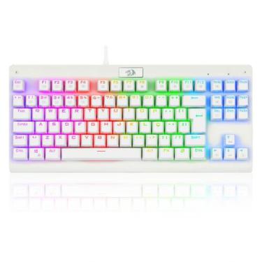 Imagem de Teclado mecanico usb gamer dark avenger rgb switch blue redragon k568w