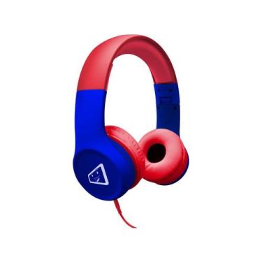 Imagem de Headphone Infantil ELG Safe Kids Spider - Vermelho e Azul, Vermelho e 