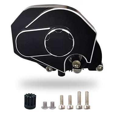 Imagem de VICRAZZE Caixa de engrenagens de transmissão de alumínio montada com engrenagem de aço para 1/24 Axial SCX24 RC Crawler Upgrades 1/24