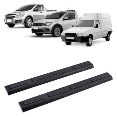 Imagem de Soleira 2 Porta Protetor Preta Rigida Fiorino 2005