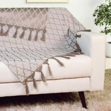 Imagem de Xale Para Sofá Jacquard Gigante 1,80x2,80  - Decorame, Cinza