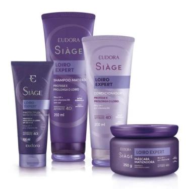 Imagem de Combo Siàge Loiro Expert (4 itens) - Eudora Siàge