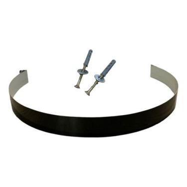 Imagem de Kit Abraçadeira Preta P/ Duto De Chaminé 250mm C/ Parafusos - Construc