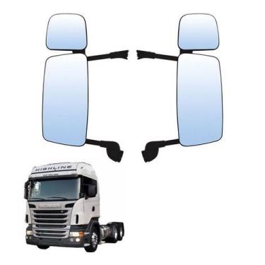 Imagem de Conjunto Retrovisor Completo Scania S5 Economico Par LE LD - Globo