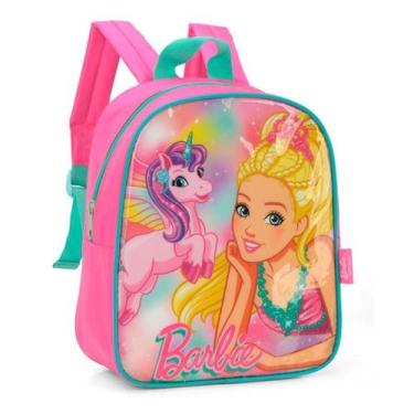 Imagem de Mochila Baby Barbie Verde Creche - Luxcel - 27x24x9,5cm