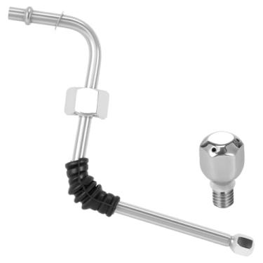 Imagem de DJAPWPX - Varinha de vapor com 2 bicos, varinha de vapor de substituição de aço inoxidável, substituição de varinha de vapor portátil, tubo de vapor compacto compatível com máquina de café DeLonghi