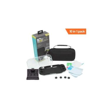 Imagem de Kit de proteção Nintendo Switch Lite 10 em 1 com estojo - Lightbek Off