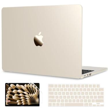 Imagem de G JGOO Compatível com MacBook Air 13 polegadas 2025 2024 2023 2022 M4 A3240 M3 A3113 M2 A2681, capa rígida de plástico para MacBook Air de 13,6 polegadas + capa de teclado + protetor de tela
