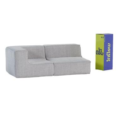 Imagem de Sofá Modular Flow Na Caixa Em Boucle 2 Lugares Com 1 Braço - Inflow So