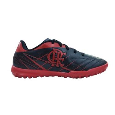Imagem de Chuteira Flamengo Oxn Avanti 3 Society Pro Pvc - Infantil - Preto/Vermelho