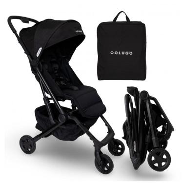 Imagem de Carrinho de Bebê Colugo Compact+ Preto - Dobrável Ultraleve, Dobragem Automática 1 Mão, Reclinação Ilimitada, Capota UPF 50+, Bolsa Mochila