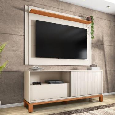 Imagem de Rack com Painel Ripado para TV até 55 Polegadas 150cmx108cm Mondrian O