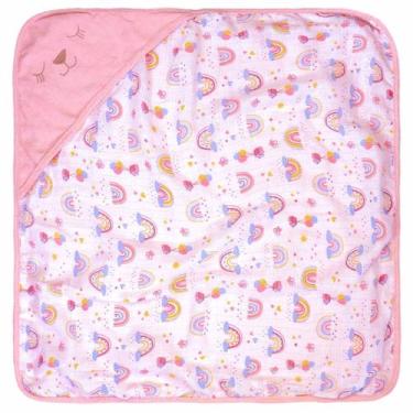 Imagem de Toalha de banho bebe c/capuz plush 68 cm x 68 cm bord - INCOMFRAL, urs