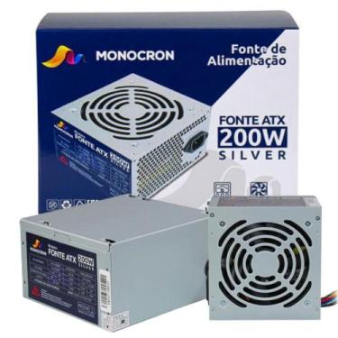 Imagem de Fonte Monocron Office Silver Tipo ATX Operação Silenciosa Potencia  20