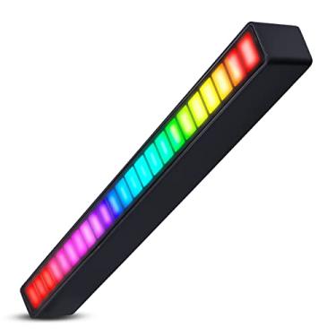 Imagem de Finding Barra de Luz LED RGB Rítmica com 18 Modos de Cores Ajustáveis para Notebook, PC, TV ou Painel do Carro