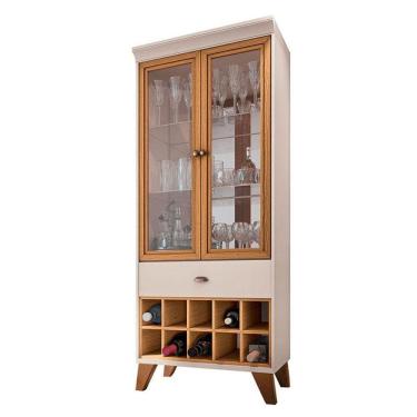 Imagem de Cristaleira Ópera Off White Cinamomo - HB Móveis