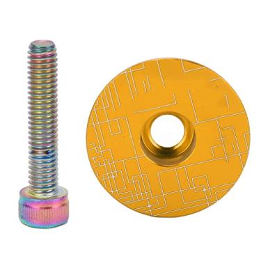Imagem de CHICIRIS Capa de fone de ouvido, antidesgaste com parafusos para mountain road bike (amarelo)