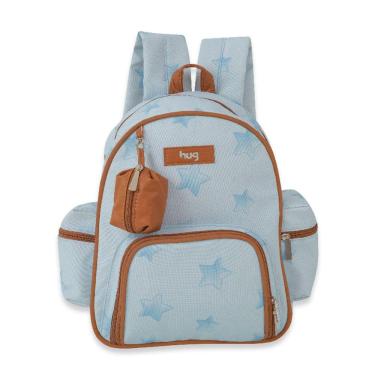 Imagem de Mochila Maternidade Céu Estrelado Hug Cor Azul Bebê