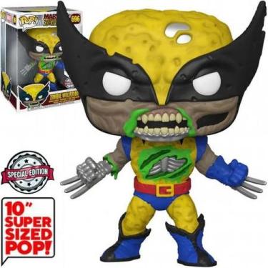 Imagem de Boneco Pop Marvel Zombies Super Sized 10 Wolverine Ex 696 - Funko