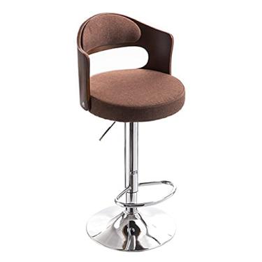 Imagem de Banquetas de bar de tecido estofado banco de bar 60,96 cm altura do assento banquinho de bar para cozinha e casa pub cadeiras de bar (cor: 1)