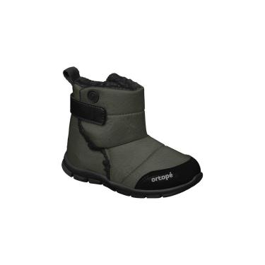 Imagem de Bota Infantil Masculina Ortopé Eva Baby com Forro Lã Verde Militar